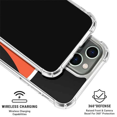 NFL Cincinnati Bengals Large Logo iPhone 16 Pro Clear Case